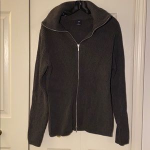 NWOT Gap men’s grey zip up sweater